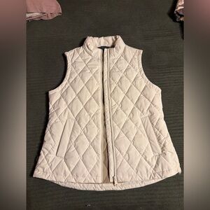 Free Country Quilted Sleeveless Vest in Pale Blush